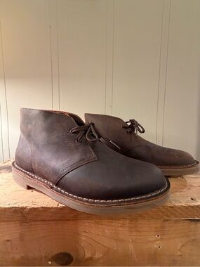 Clarks Men's Dark Brown Leather Chukka Boots